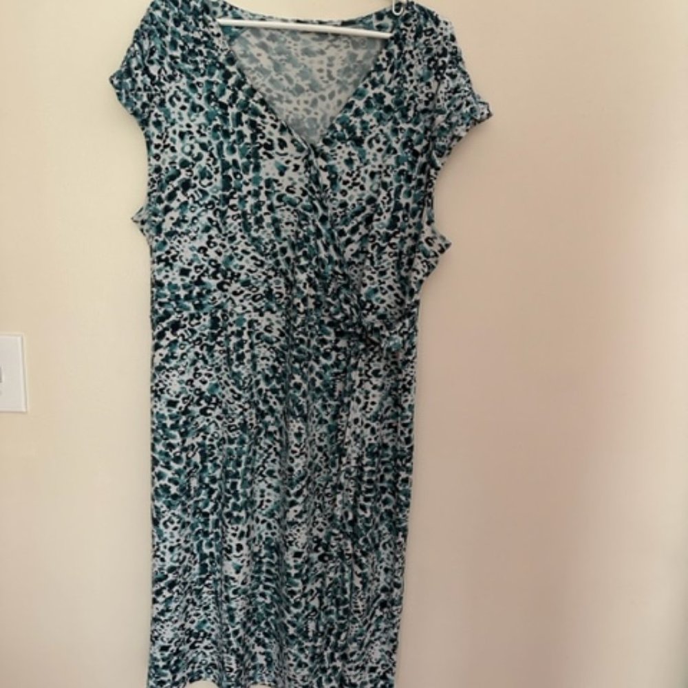 APT 9 Leopard Print Summer Wrap Dress
